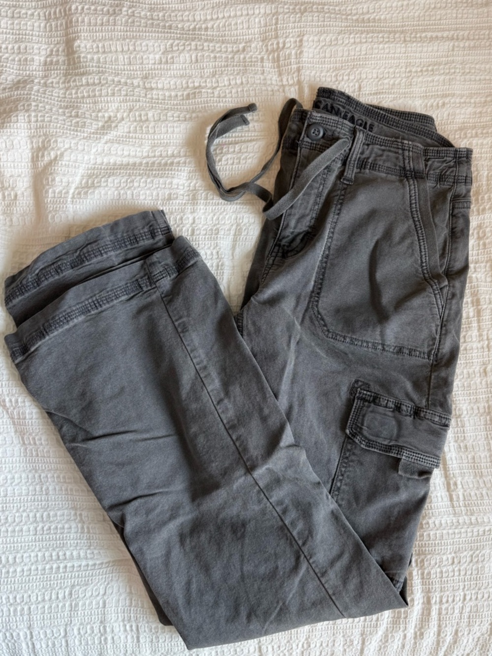 American Eagle Outfitters Gray Boot Cut Jeans - Washed Charcoal